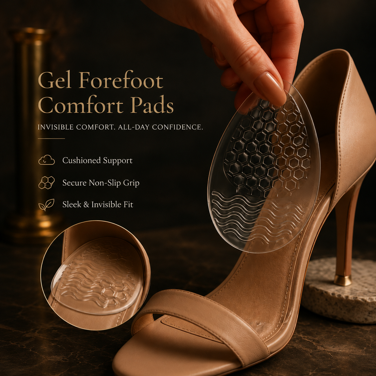 Invisible Forefoot Comfort Pads