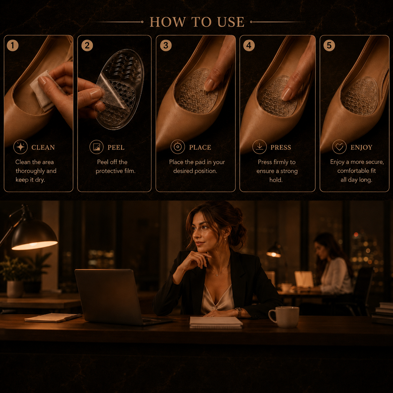 Invisible Forefoot Comfort Pads
