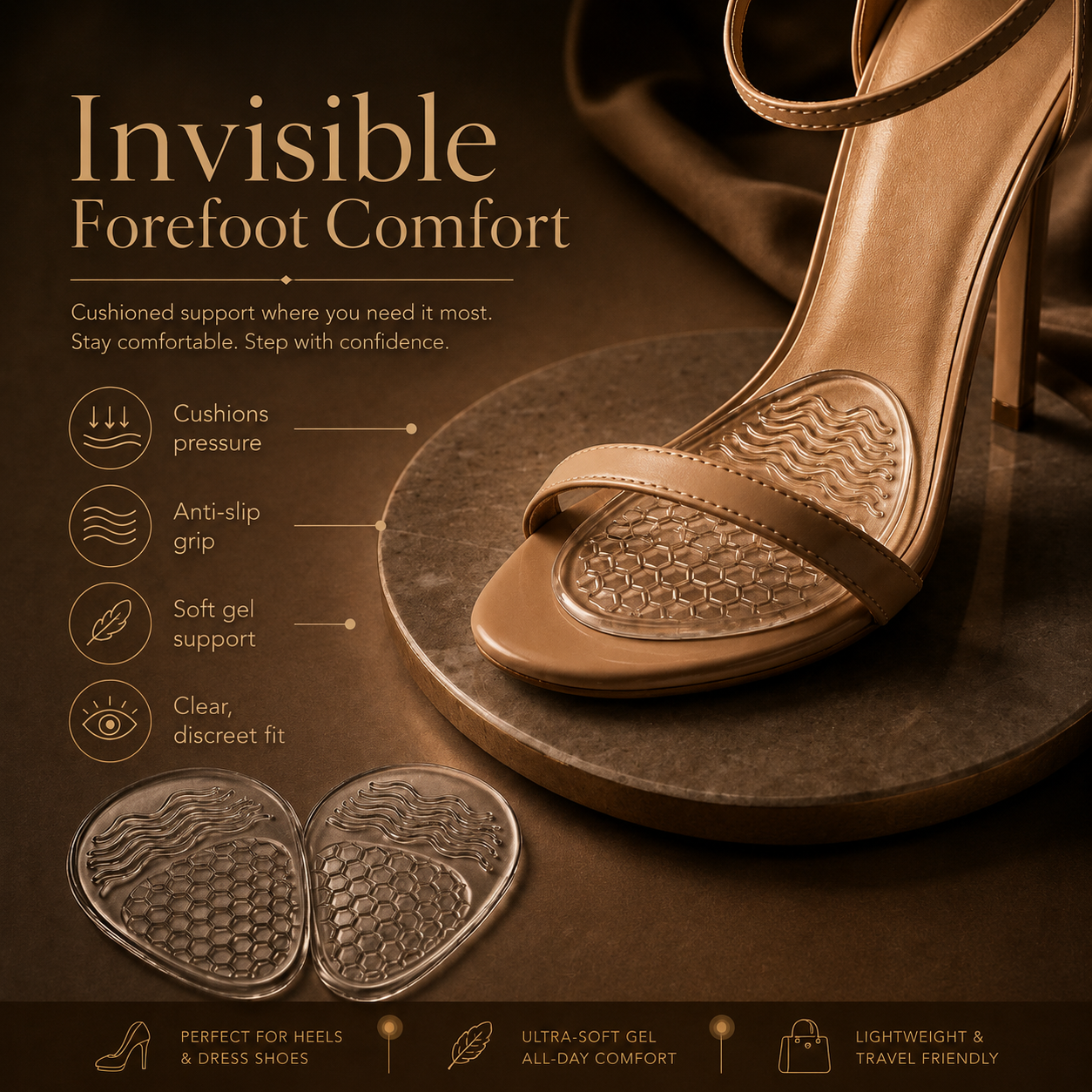 Invisible Forefoot Comfort Pads